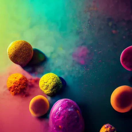 "Kaleidoscopic Symphony of Spheres"