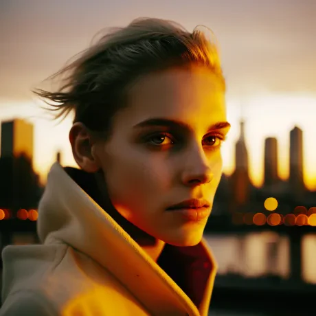 Gilded Urban Dusk Visions