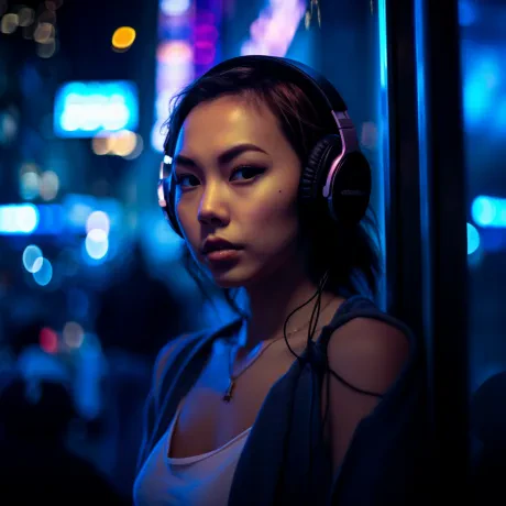 Nocturnal Whispers: Urban Elegance