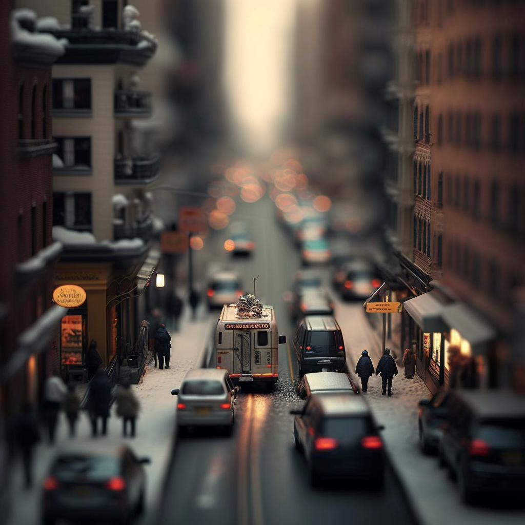 Whispers of Snow: Urban Symphony Unveiled