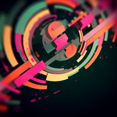 Vibrant Echoes: Neon Symphony