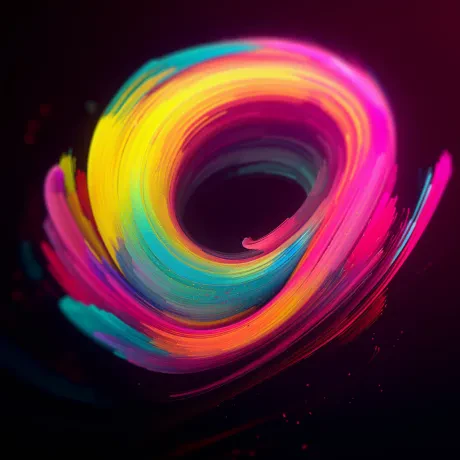 Kaleidoscope of Luminous Whirls
