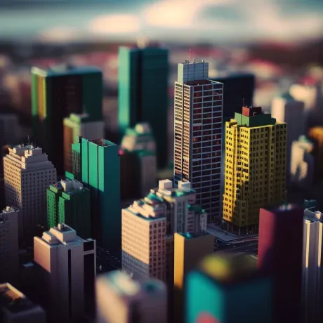 Vivid Echoes: A Miniature Urban Symphony