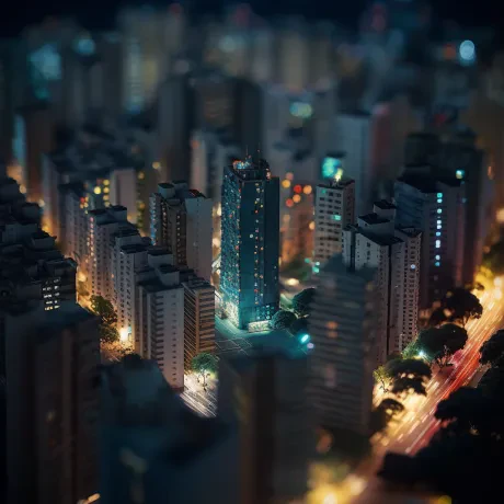Urban Nocturne: A Symphony in Light