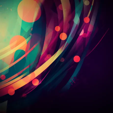 Neon Geometry: Cosmic Dance