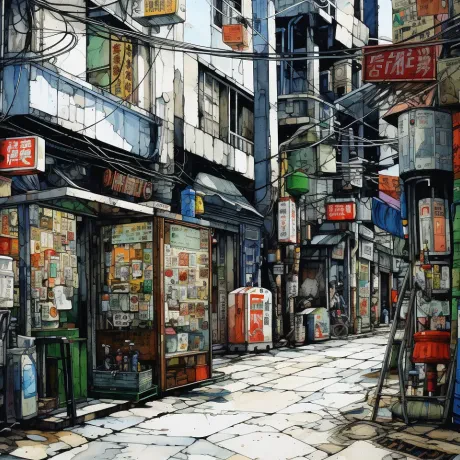 Neon Echoes: Urban Reverie
