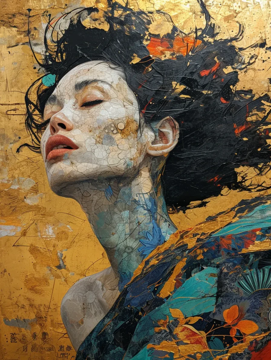 Fluttering Silence: A Kaleidoscope Portrait