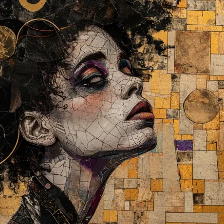 Gaze of Golden Enigma in Geometric Harmony
