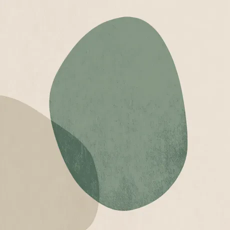Teal Enigma: Whispering Shadows on Beige