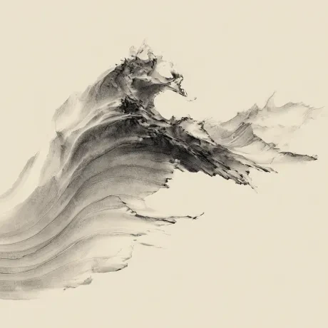Monochrome Dance of Fluid Elegance