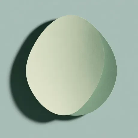 Oval Symphony in Blue and Green