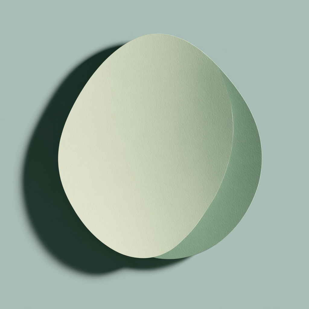 Oval Symphony in Blue and Green