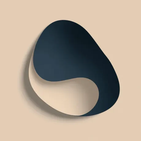 Cobalt Curvature: Whimsy in Contrast