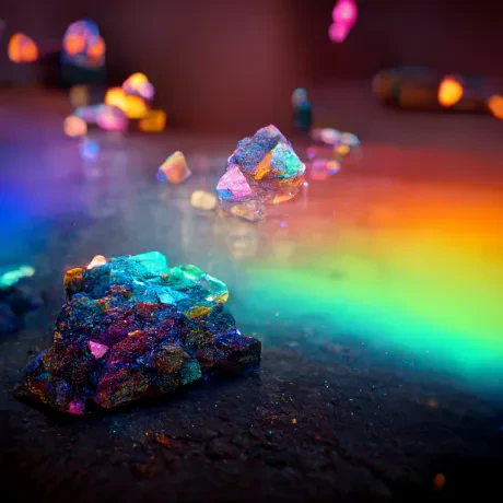 Prismatic Elegance: Luminous Odyssey
