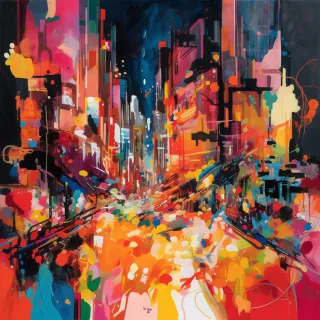 "Urban Chromatic Symphony"
