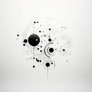 Monochrome Mystique: Cosmic Rhythms